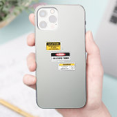 Warnhinweis II Aufkleber (Telefon)
