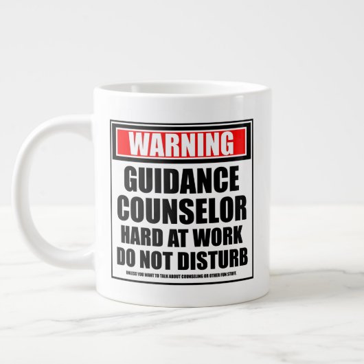 Warnhinweis Jumbo-Tasse (Links)