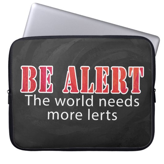 Warnhinweis Laptopschutzhülle (Vorderseite)