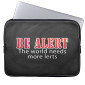 Warnhinweis Laptopschutzhülle (Vorderseite)