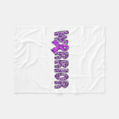 Warnhinweis, Lila Flachbildschirm, Leopard 1 Fleecedecke (Vorderseite (Horizontal))