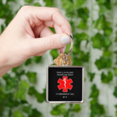 Warnhinweis Medizinische Warnhinweis-ID Penicillin Schlüsselanhänger (Hand)