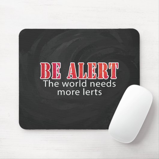 Warnhinweis Mousepad (Mit Mouse)