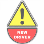 (Warnhinweis) Neuer Treiber Aufkleber (Vorderseite)