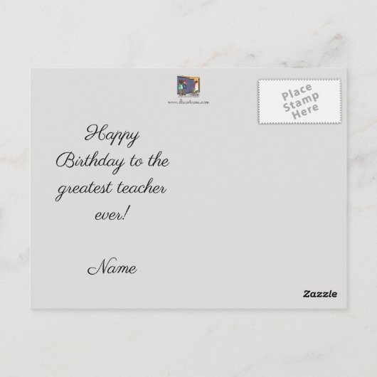 Warnhinweis Postkarte (Rückseite)