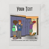 Warnhinweis Postkarte (Vorderseite)