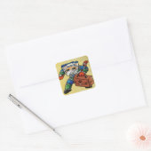 Warnhinweis Quadratischer Aufkleber (Umschlag)