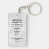 Warnhinweis Schlüsselanhänger (Rückseite)