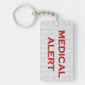 Warnhinweis Schlüsselanhänger (Vorderseite)