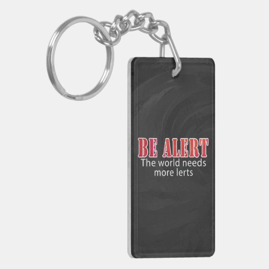 Warnhinweis Schlüsselanhänger (Vorderseite links)