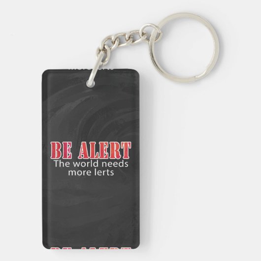 Warnhinweis Schlüsselanhänger (Rückseite)