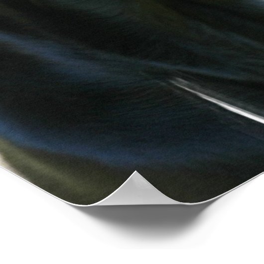 Warnhinweis Schwarzes Labrador Retriever Doster Poster (Ecke)