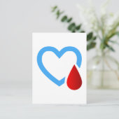 Warnhinweis - Typ 1 Diabetes Postkarte (Stehend Vorderseite)