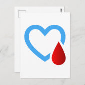 Warnhinweis - Typ 1 Diabetes Postkarte (Vorne/Hinten)