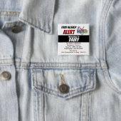 Warnhinweis zur Lebensmittelallergie Button (Beispiel)