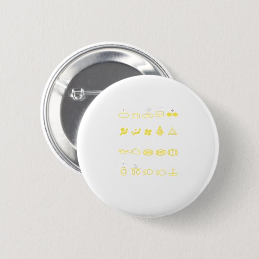 Warnhinweise 101 button (Vorne & Hinten)