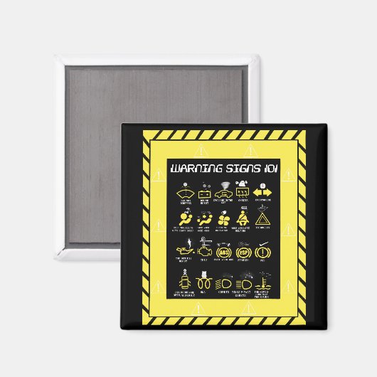Warnhinweise 101 magnet (Vorderseite/Rückseite)