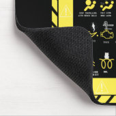 Warnhinweise 101 mousepad (Ecke)