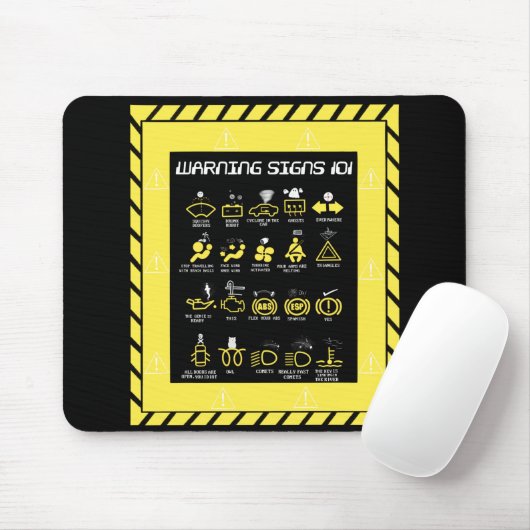 Warnhinweise 101 mousepad (Mit Mouse)