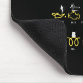 Warnhinweise 101 mousepad (Ecke)