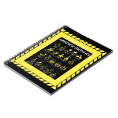 Warnhinweise 101 notizblock (Linke Seite)