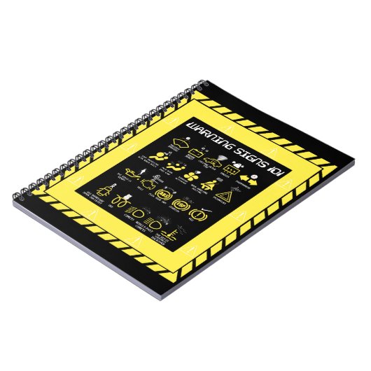 Warnhinweise 101 notizblock (Linke Seite)