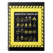 Warnhinweise 101 notizblock (Vorderseite)