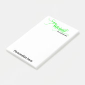 Warnhinweise 4 x 6" geklickt post-it klebezettel (angewinkelt)