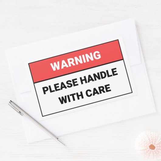 Warnhinweise bitte mit dem Aufkleber behandeln (Umschlag)