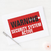 Warnhinweise für aktive Aufkleber des Sicherheitss (Umschlag)
