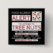 Warnhinweise für Lebensmittelallergien - Easy-Edit Button (Vorderseite)