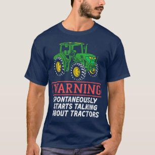 Warnhinweise sprechen spontan über den Bauer von Z T-Shirt