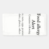 Warnhinweise zur Lebensmittelallergie fügen Sie de Banner (Horizontal)