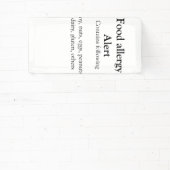 Warnhinweise zur Lebensmittelallergie fügen Sie de Banner (InSitu)