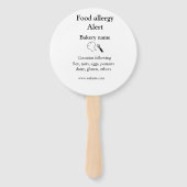 Warnhinweise zur Lebensmittelallergie fügen Sie de Fächer (Rückseite)