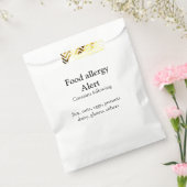 Warnhinweise zur Lebensmittelallergie fügen Sie de Geschenktütchen (Versiegelt)