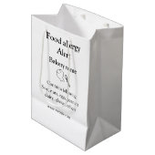 Warnhinweise zur Lebensmittelallergie fügen Sie de Mittlere Geschenktüte (Vorderseite Schrägansicht)