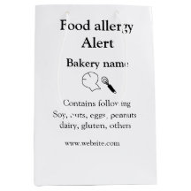 Warnhinweise zur Lebensmittelallergie fügen Sie de