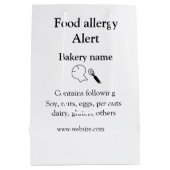 Warnhinweise zur Lebensmittelallergie fügen Sie de Mittlere Geschenktüte (Rückseite)