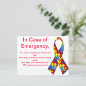 Warnhinweiser Postkarte (Stehend Vorderseite)