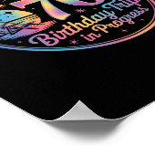 Warning 70th Birthday Trip In Progress Bday 70 Yea Poster (Ecke)