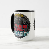 Warning 8 Pounds of Pure Audacity Tasse (Vorderseite Links)