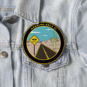 Warning Area 51 Nevada USA - Alien Lover Gift Idea Button (Beispiel)