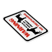 WARNING Attack Hunde Magnet (Rechte Seite)