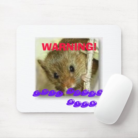 WARNING! , BEISST DIESE MAUS MOUSEPAD (Mit Mouse)