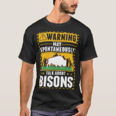 Warning Bison Water Buffalo T-Shirt (Vorderseite)