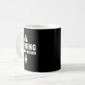Warning Choking Hazard Kostüm Funny Easy Hallowee Kaffeetasse (Vorderseite Links)