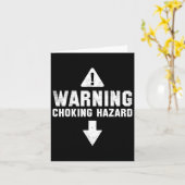 Warning Choking Hazard Kostüm Funny Easy Hallowee Karte (Gelbe Blume)