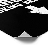 Warning Choking Hazard Kostüm Funny Easy Hallowee Poster (Ecke)