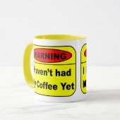 Warning-Coffee Tasse (Vorderseite Links)